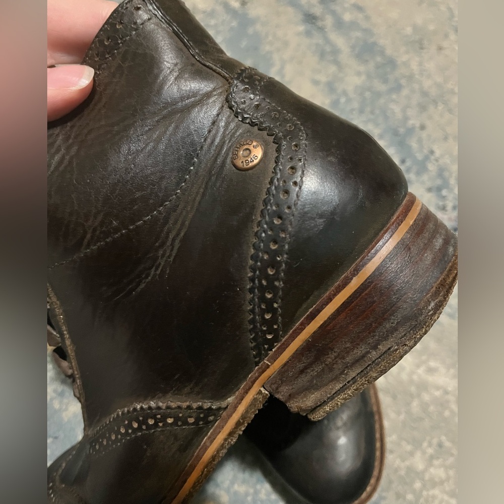 SEBAGO Claremont Sz 8M Women's Wingtip mahogany brown leather Boots Booties - Picture 7 of 9